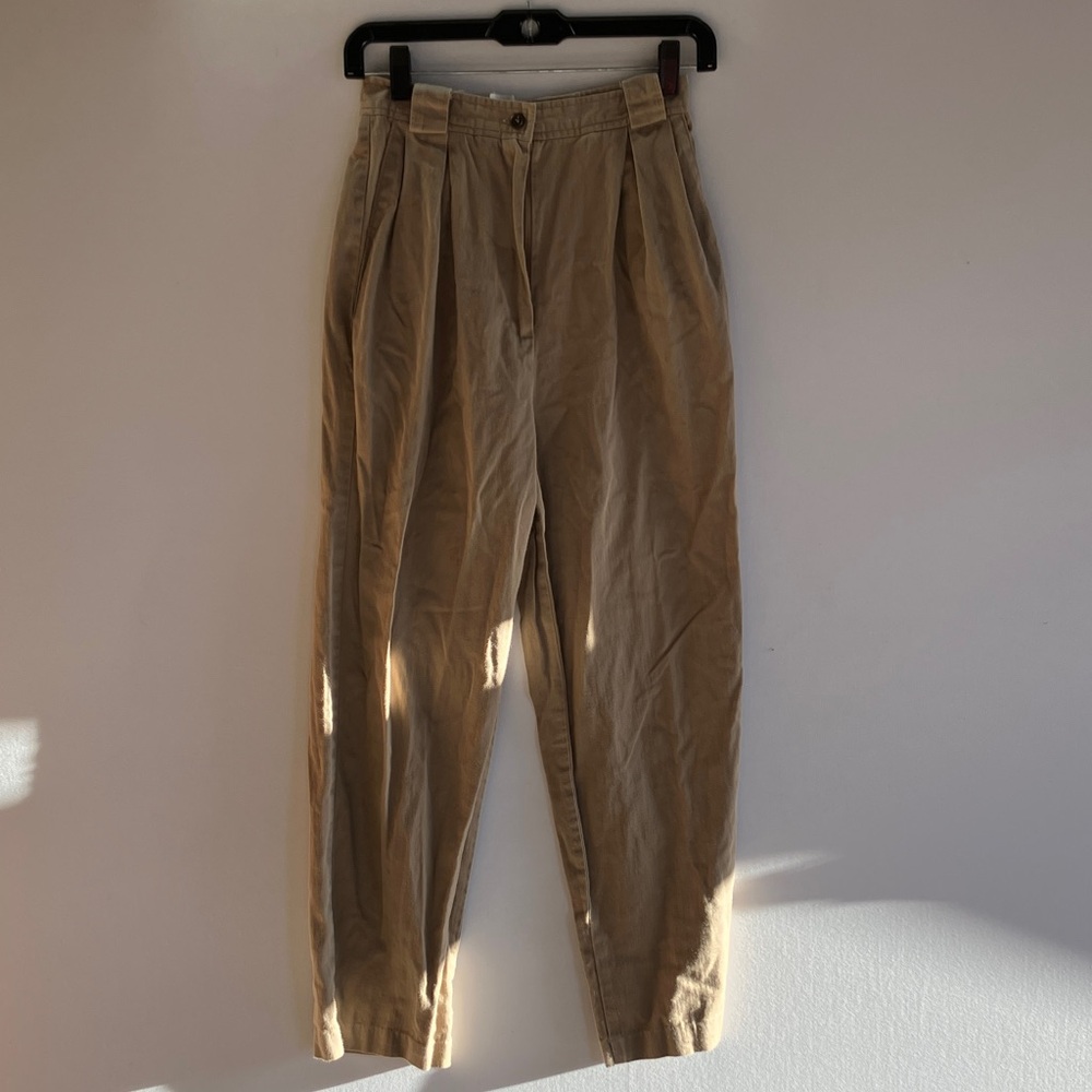 Elegant Tan Women's Trousers
